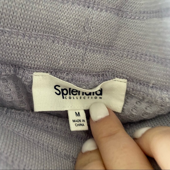 NWT Splendid Firestone Ribbed Waffle Knit Drawstring Joggers Sweatpants - Picture 6 of 6